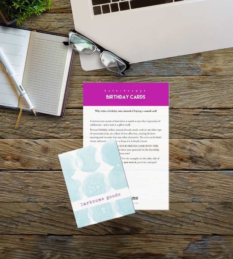 Note writing kit: Birthday Celebrations
