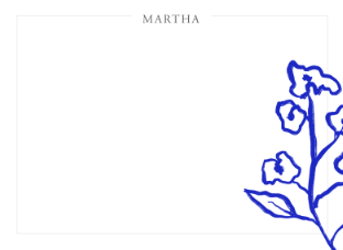 Modern Blue Branch stationery