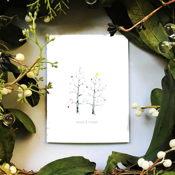 Small batch, blank holiday cards