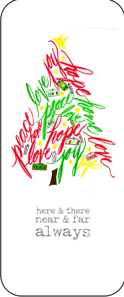peace love joy tree - color