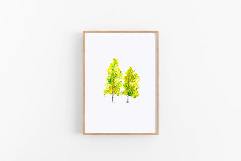 Summer Trees Art Print