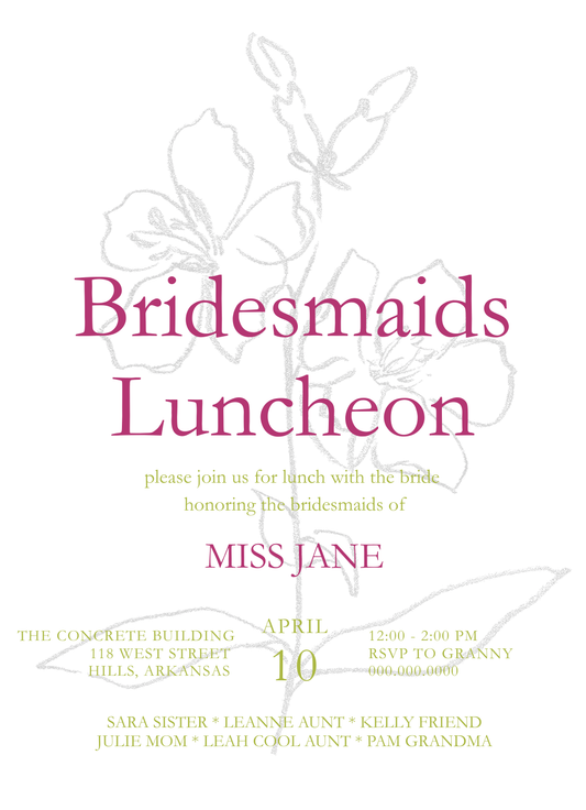 Pencil Sketch Invitation