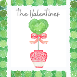 Holiday topiary personalized stickers