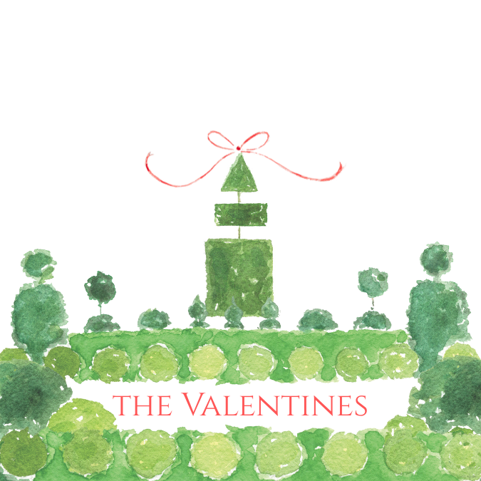 English Garden personalized stickers