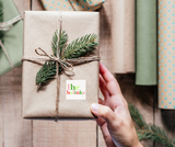 Holiday Type personalized stickers