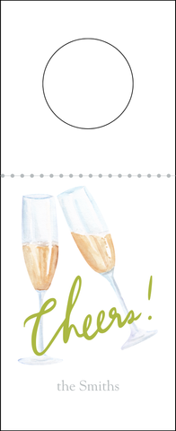 Champagne Toast Personalized Wine Tag
