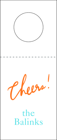 Plain Jane Personalized Wine Tag