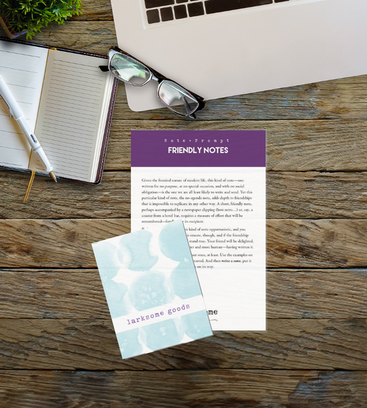 Note writing kit: Friendly Notes