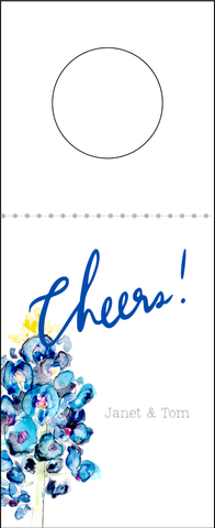 Bluebells Personalized Wine Tag