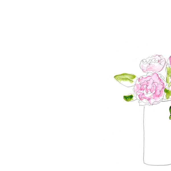 Pink Peony notepad