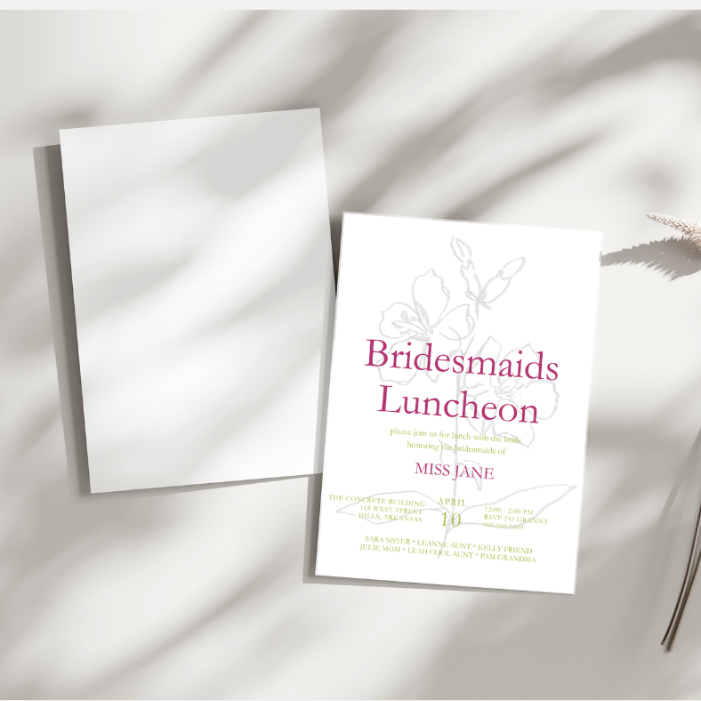 Pencil Sketch Invitation