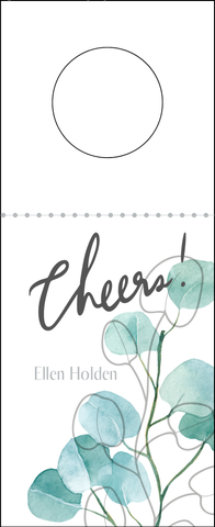 Eucalyptus Personalized Wine Tag