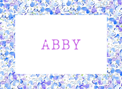 Blue Hydrangea enclosure card