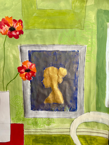 Framed Lady: Apple Green