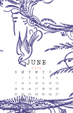 Spencerian Birds: 2026 Month per Page Calendar (11x17)