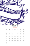 Spencerian Birds: 2026 Month per Page Calendar (11x17)