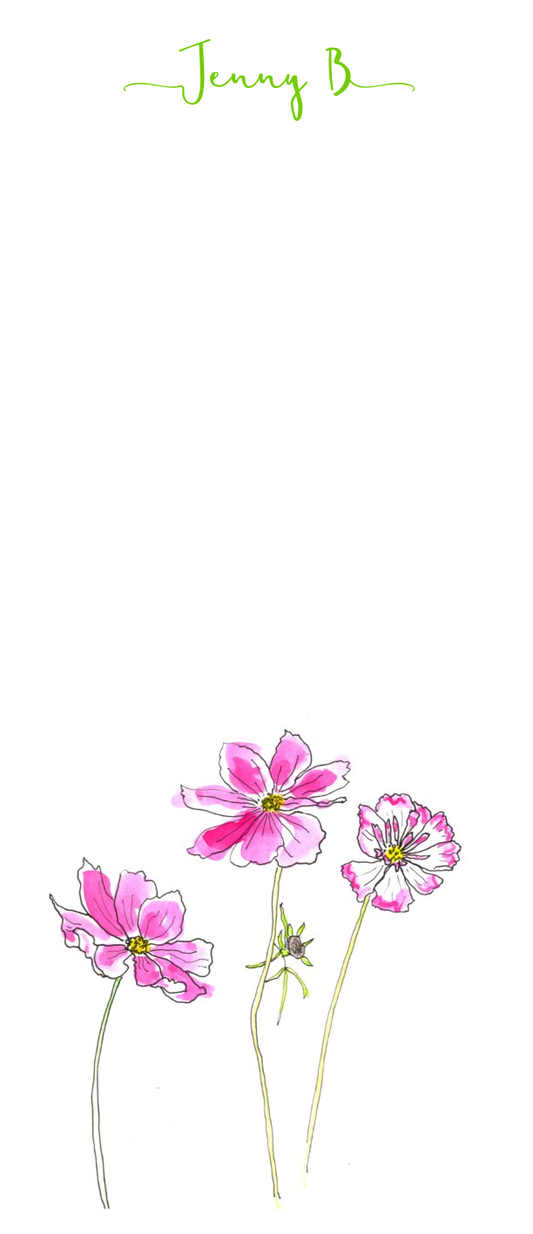 Pink Cosmos Slim Jim card