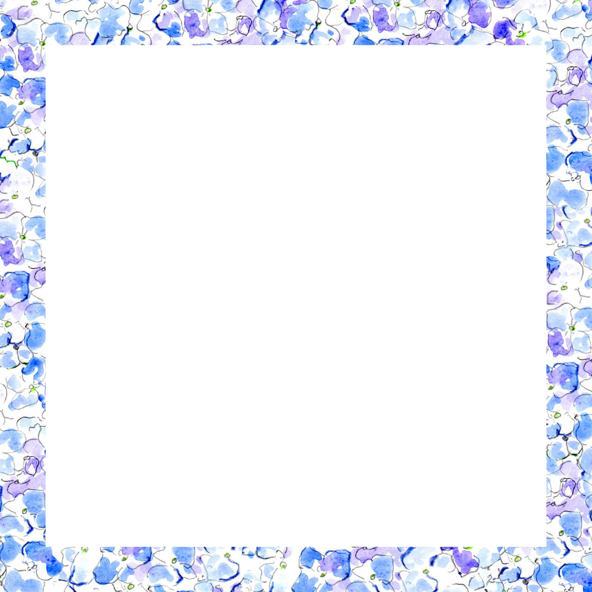 Blue Hydrangea notepad