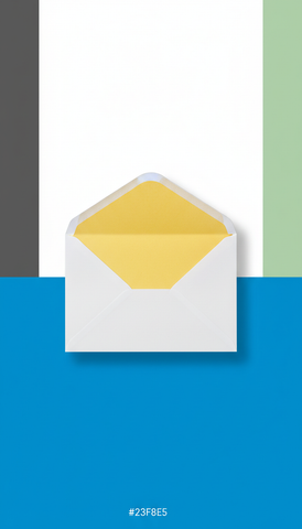 Premium Envelope With Sunbeam Yellow Lining