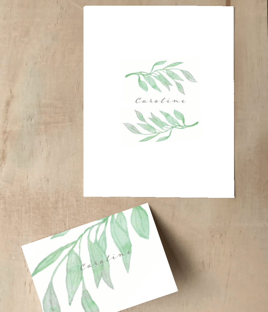Green Branch stationery