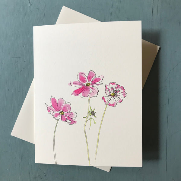 Pink Cosmos stationery