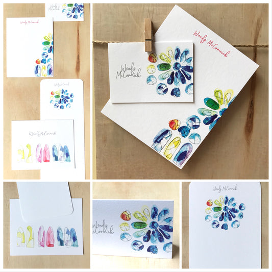 Stained glass window stationery