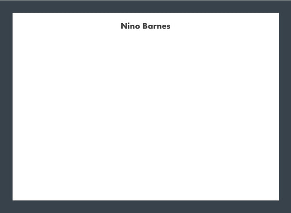 Plain Border stationery