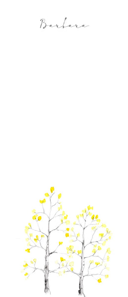 Yellow Aspen Trees stationery