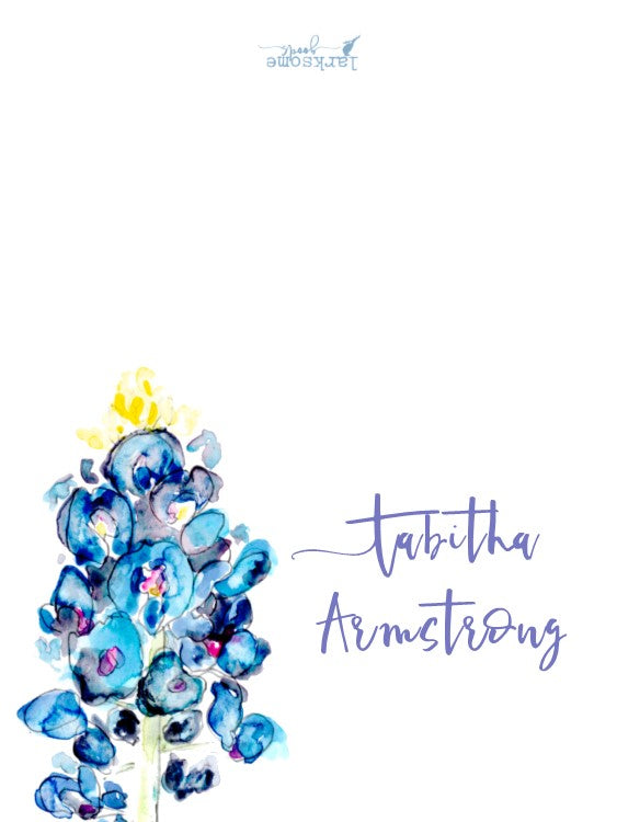 Bluebonnets stationery