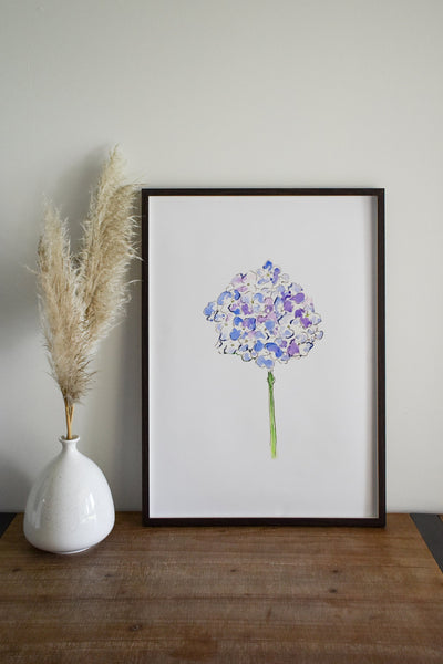 Blue Hydrangea Print