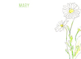 Shasta Daisy stationery