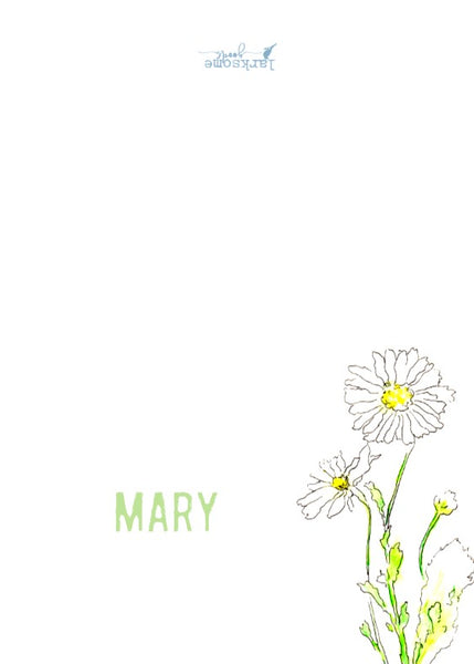 Shasta Daisy stationery