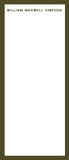 Plain Border stationery