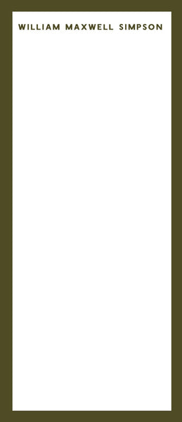 Plain Border stationery