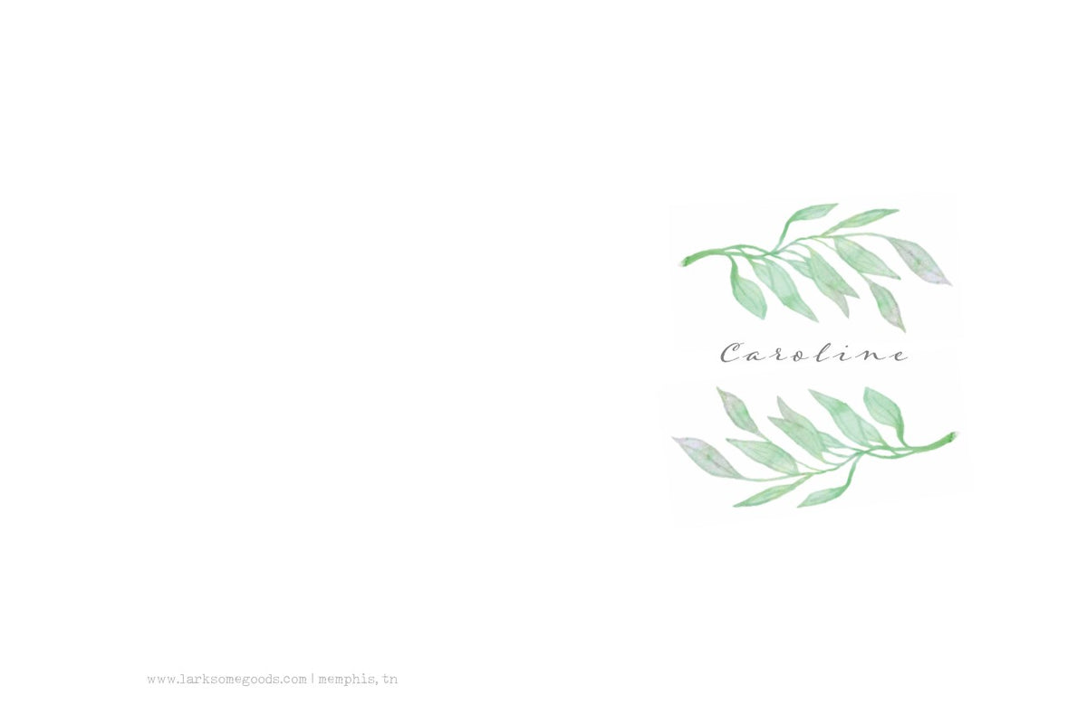Green Branch stationery