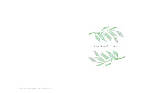 Green Branch stationery