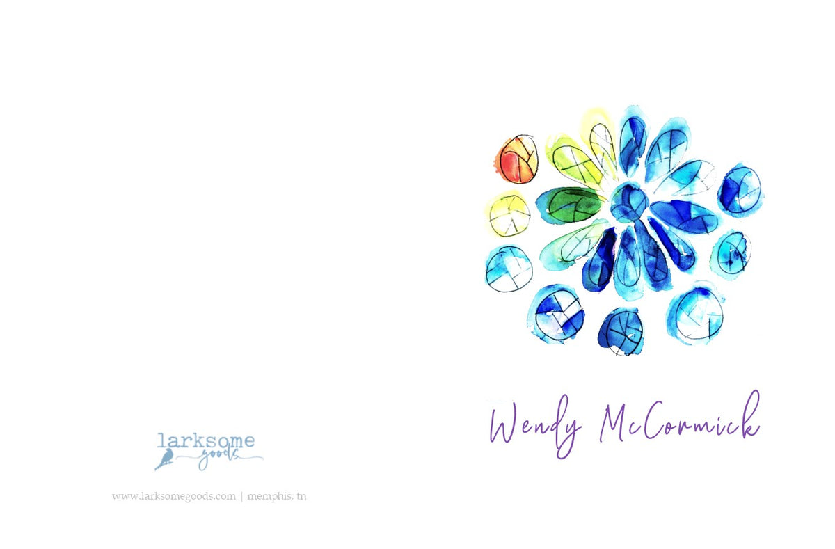 Stained glass window stationery