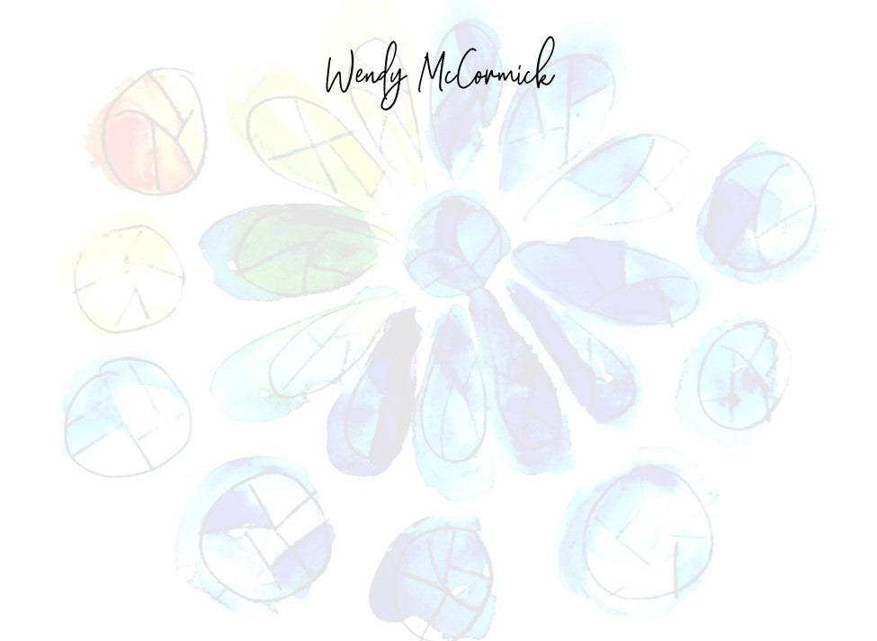 Stained glass window stationery