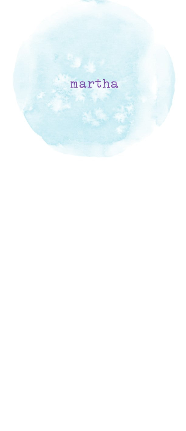 Aqua Watercolor stationery