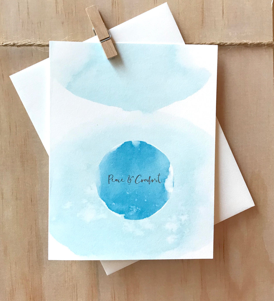 Peace & Comfort note card