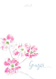 Pink Dogwood stationery