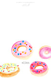 Pink Sprinkle Doughnut stationery