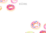 Pink Sprinkle Doughnut stationery