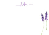 Purple Flower stationery