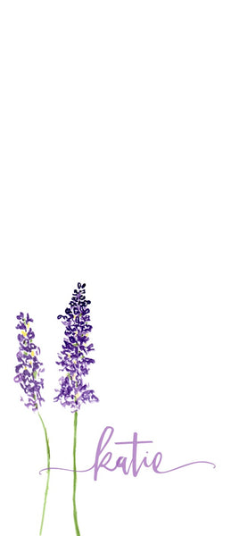 Purple Flower stationery